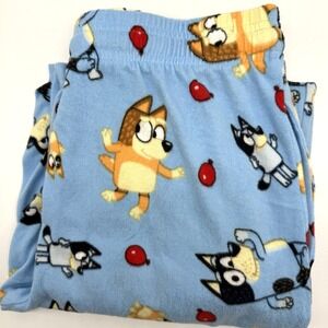 Bluey Light Blue Women's Small Bandit Bingo‎ Sweatpants Pajamas Drawstring